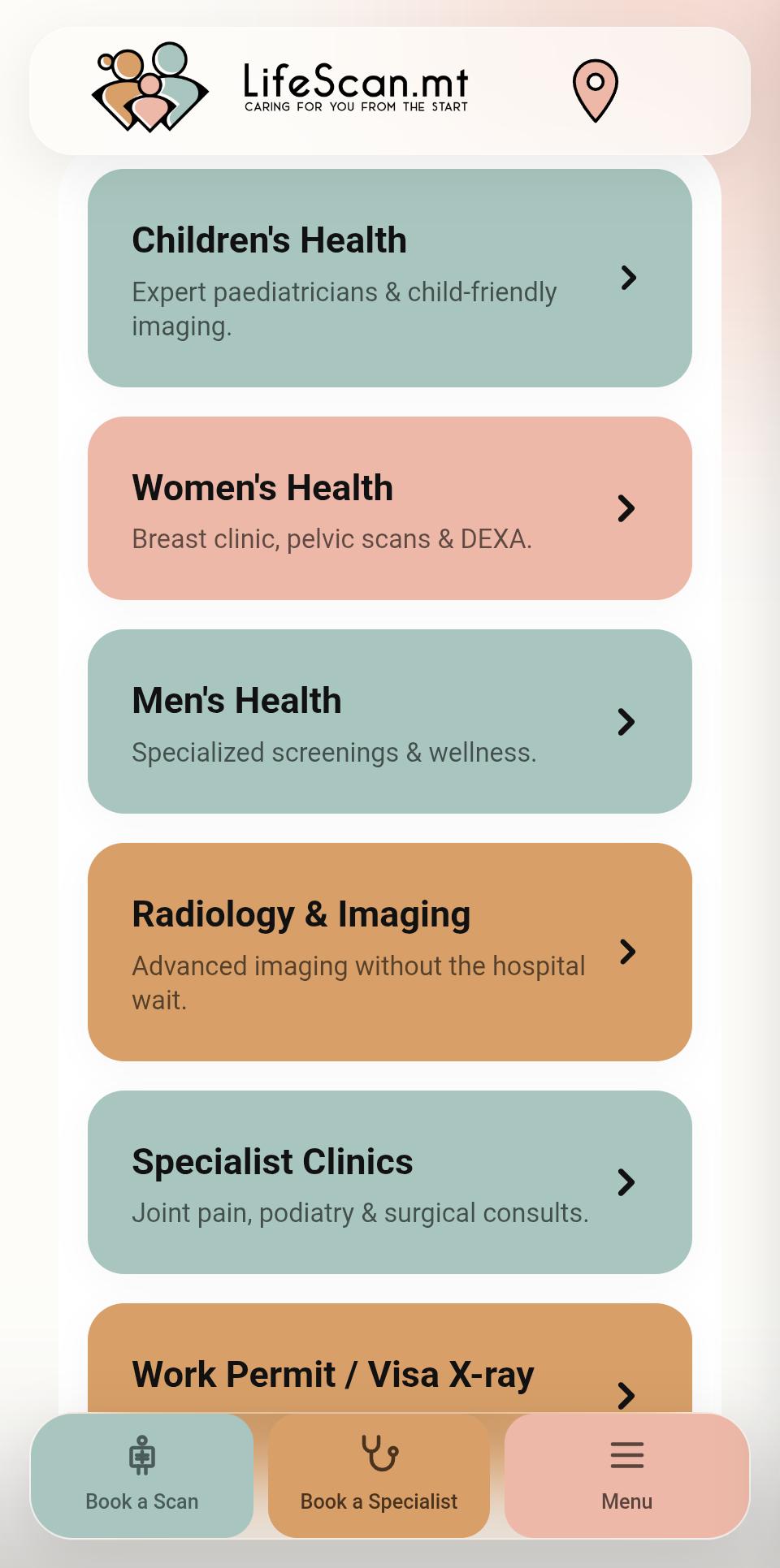 LifeScan.mt Mobile Interface